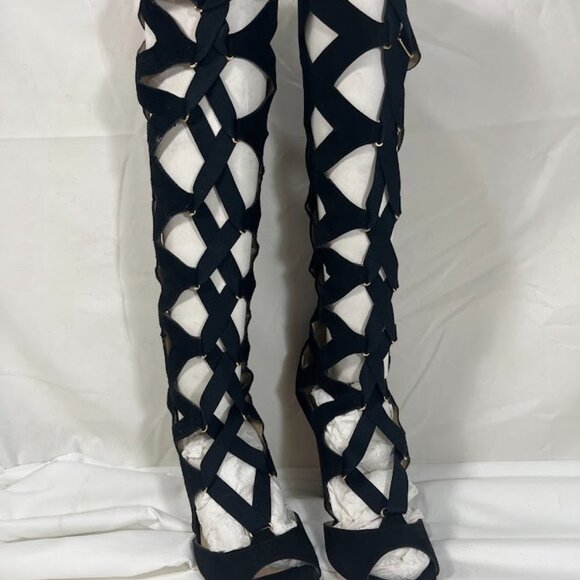 Jimmy Choo - Gladiator Boots - New without box Size 38 EUR - Picture 3 of 12